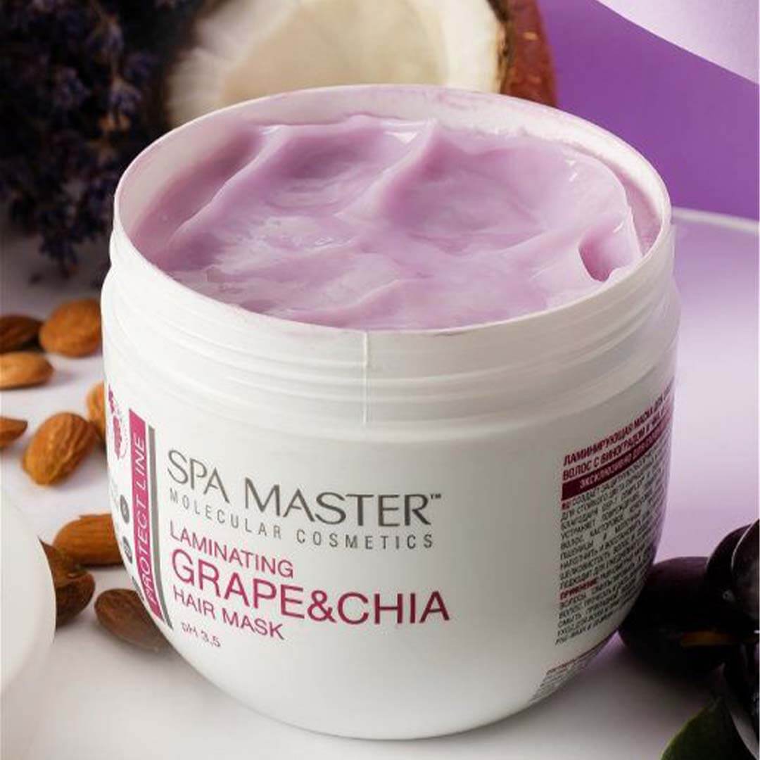 Laminirajuća zaštitna maska sa grožđem i chia pH 3,5.