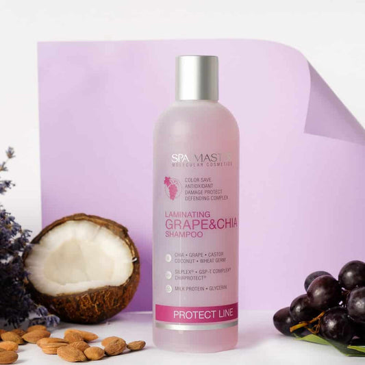 Laminirajući zaštitni šampon sa grožđem i chia pH 4,5.